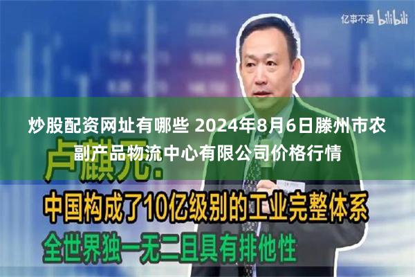 炒股配资网址有哪些 2024年8月6日滕州市农副产品物流中心有限公司价格行情