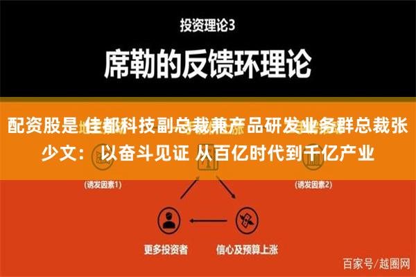 配资股是 佳都科技副总裁兼产品研发业务群总裁张少文： 以奋斗见证 从百亿时代到千亿产业