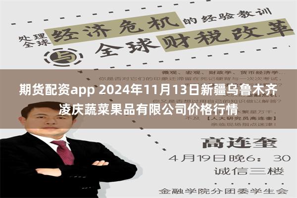 期货配资app 2024年11月13日新疆乌鲁木齐凌庆蔬菜果品有限公司价格行情