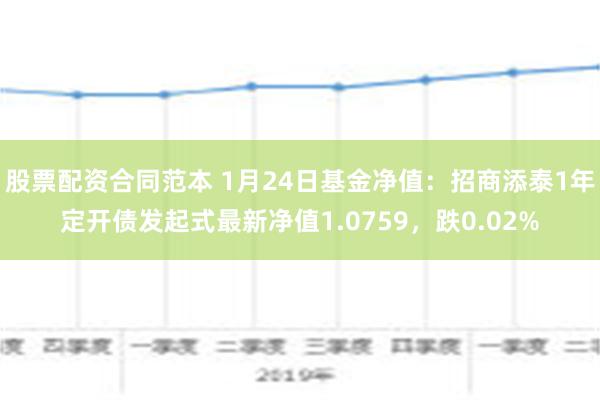 股票配资合同范本 1月24日基金净值：招商添泰1年定开债发起式最新净值1.0759，跌0.02%