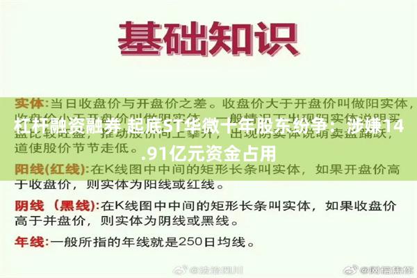 杠杆融资融券 起底ST华微十年股东纷争：涉嫌14.91亿元资金占用